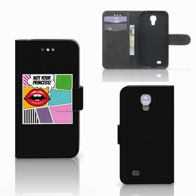 Samsung Galaxy S4 Wallet Case met Pasjes Popart Princess