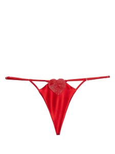 Fleur Du Mal string Queen of Hearts - Rouge