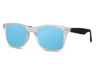 CWI zonnebril panto volledig omrand cat. 3 wit/blauw