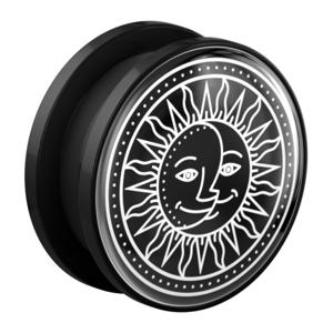 Tunnel met Zodiac Circle Design Acryl Tunnels & Plugs