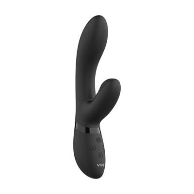Vive Luxe Silicone Rabbit Kyra vibrator - Zwart Vive Luxe Silicone Rabbit Kyra vibrator - Zwart