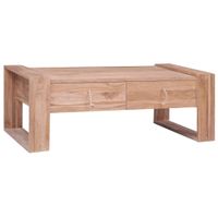 Salontafel 110x60x40 cm massief teakhout