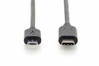 Digitus AK-300137-018-S USB-kabel 1,8 m USB 2.0 USB C Micro-USB B Zwart - thumbnail