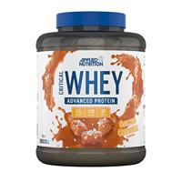 Applied Nutrition Critical Whey Eiwitpoeder 2kg - Hoog Eiwitpoeder, Eiwit Milkshake, Spieropbouw Supplement met BCAA's & Glutamine (2kg - 67 Porties) (2kg, Salted Caramel)