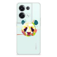 OPPO Reno8 Pro Telefoonhoesje met Naam Panda Color - thumbnail