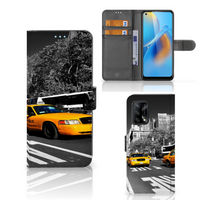 OPPO A74 4G Flip Cover New York Taxi - thumbnail