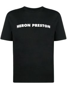 Heron Preston t-shirt en coton à logo imprimé - Noir