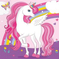 Unicorn Magic Rainbow Servetten (20st)