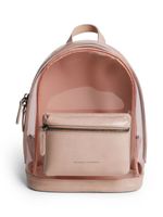 Brunello Cucinelli Kids sac à dos transparent à logo imprimé - Rose