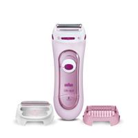 Braun Silk-épil Lady Shaver 5-360 Roze - 3in1 Elek Scheerapparaat, Trimmer En Scrubsysteem Met Snoer