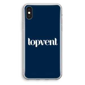 Topvent Navy: iPhone XS Transparant Hoesje