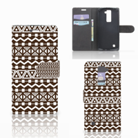 LG K10 2015 Telefoon Hoesje Aztec Brown