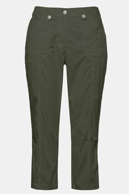 Ulla Popken 7/8 cargobroek, deels elastische band - Grote Maten