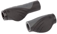 Ergotec Grip aero 2 set handvatten 132/92mm zwart/grijs - thumbnail