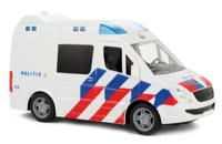Toi Toys politiebus junior 21 cm wit/blauw/rood