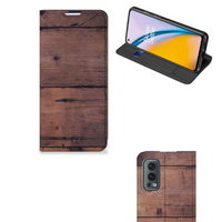 OnePlus Nord 2 5G Book Wallet Case Old Wood