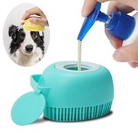 Badkamer hond bad borstel massage handschoenen zachte veiligheid siliconen kam met shampoo doos huisdier accessoires voor katten douche grooming tool Lightinthebox