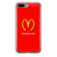 I'm lovin' you: iPhone 8 Plus Transparant Hoesje - thumbnail