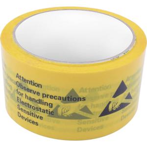 Quadrios ESD-tape Geel, Zwart (l x b) 50 m x 48 mm 1 stuk(s)