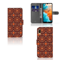 Huawei Y6 (2019) Telefoon Hoesje Batik Brown - thumbnail