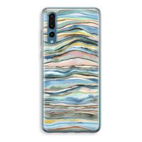 Watercolor Agate: Huawei P20 Pro Transparant Hoesje - thumbnail