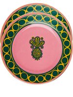 La DoubleJ assiettes à dessert Pineapple Rosa (lot de 2) - Rose