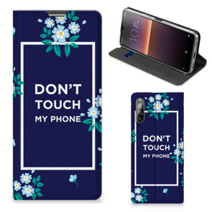 Sony Xperia L4 Design Case Flowers Blue DTMP