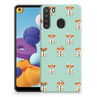 Samsung Galaxy A21 TPU Hoesje Pups