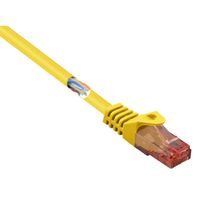 Renkforce RF-5224652 RJ45 Netwerkkabel, patchkabel CAT 6 U/UTP 1.00 m Geel Snagless, Halogeenvrij 1 stuk(s)