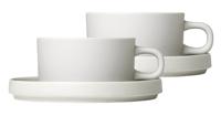 Blomus Thee Kop & Schotel Pilare Moonbeam 170 ml - 2 Sets