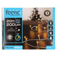 Feestverlichting - warm wit - 20 meter - 200 led lampjes - transparant snoer - thumbnail