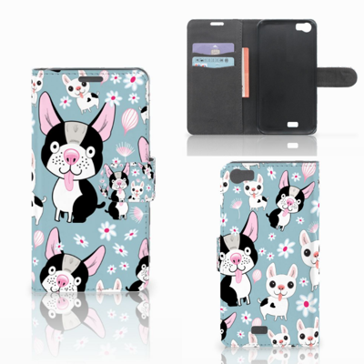 Wiko Lenny Telefoonhoesje met Pasjes Hondjes Wiko Lenny Telefoonhoesje met Pasjes Hondjes