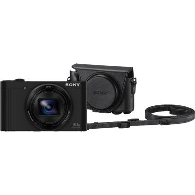 Sony CyberShot DSC-WX500 Zwart + LCJ-HWA Camerahoes