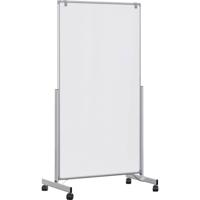 Maul Mobiel whiteboard MAULpro easy2move (b x h) 1000 mm x 1800 mm Wit Kunststof coating Aan beide zijden te gebruiken, Incl. wielen