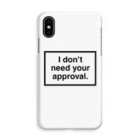 Don't need approval: iPhone Xs Volledig Geprint Hoesje - thumbnail