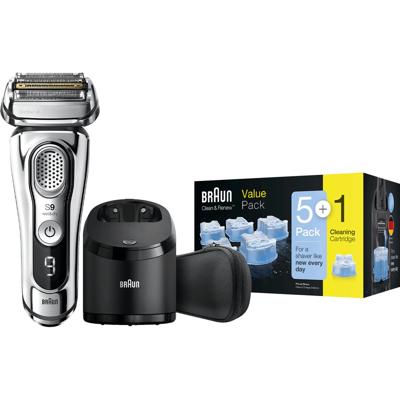 Braun Series 9 9395CC + Braun reinigingsvloeistof Clean & Renew cartridges (5+1 stuks) Braun Series 9 9395CC + Braun reinigingsvloeistof Clean & Renew cartridges (5+1 stuks)