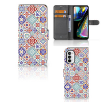 Motorola Moto G52 | Moto G82 Bookcase Tiles Color