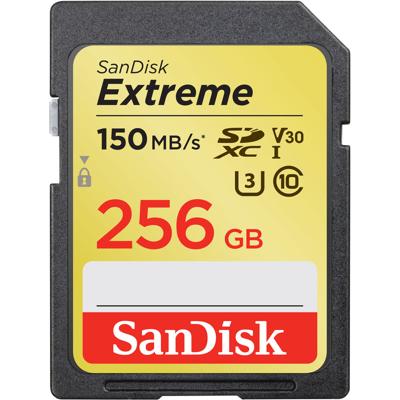 Sandisk 256GB 150MB/s Extreme UHS-I SDXC Geheugenkaart SDSDXV5-256G Sandisk 256GB 150MB/s Extreme UHS-I SDXC Geheugenkaart SDSDXV5-256G