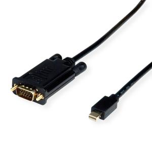 VALUE 11.99.5806 video kabel adapter 1,5 m Mini DisplayPort VGA (D-Sub) Zwart