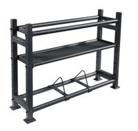 Tunturi multi storage rack l staal l zwart