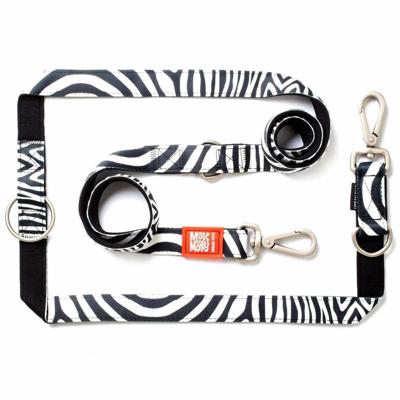 Max & Molly 117009 hond & kat riem 1,6 m Zwart, Wit Nylon Standaard riem