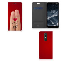 Nokia 5.1 (2018) Hippe Standcase Liefde - Origineel Romantisch Cadeau - thumbnail