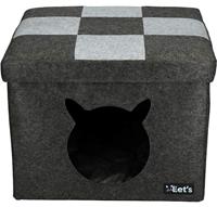 Let's Sleep Pet Cube Grijs 44 x 43 cm
