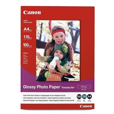 CANON Pack van 1 glanzend foto-inkjetpapier 210 g / m2 - GP-501 - A4 - 100 vellen