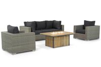 Garden Collections Toronto/Seaside 120 cm stoel-bank loungeset 4-delig - thumbnail