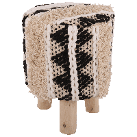 Krukje Aida Ø30 x 40 cm zwart + naturel