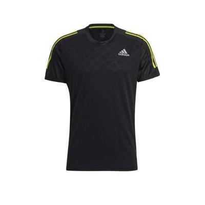 adidas Performance Own The Run hardloopshirt zwart/geel adidas Performance Own The Run hardloopshirt zwart/geel