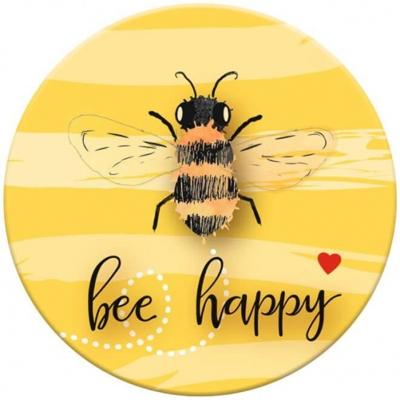 Moses magneet Bee Happy 5,5 cm geel