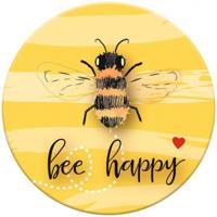 Moses magneet Bee Happy 5,5 cm geel