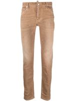 DSQUARED2 jean skinny à effet taches de peinture - Marron